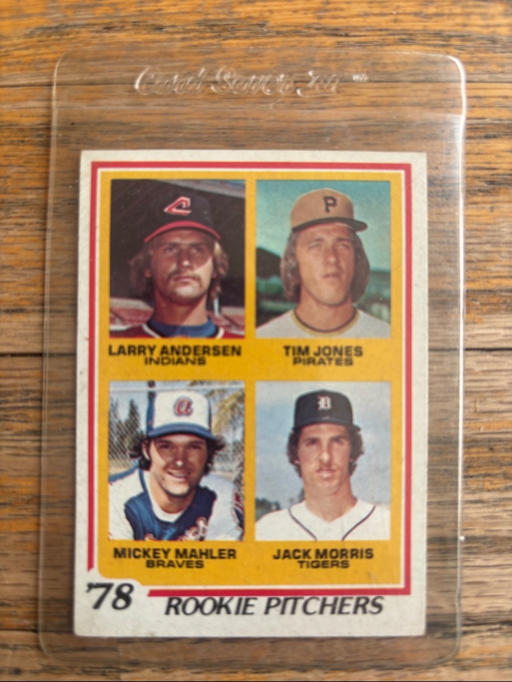 1978 Topps Jack Morris Rookie Card #707 Pitchers Tigers HOF Larry Andersen